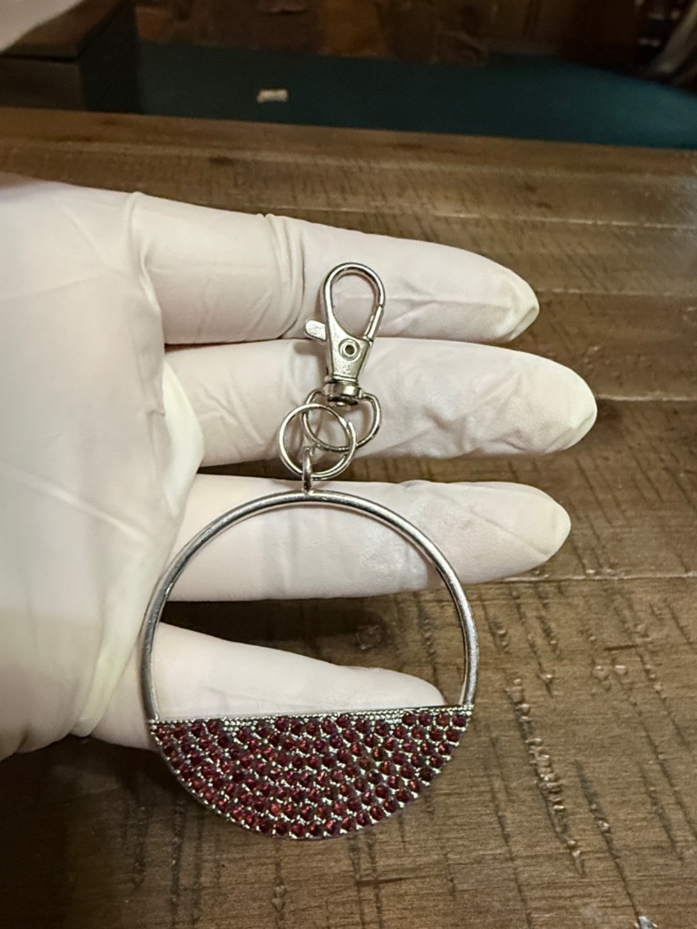 Elegant Silver Keychain Accessory